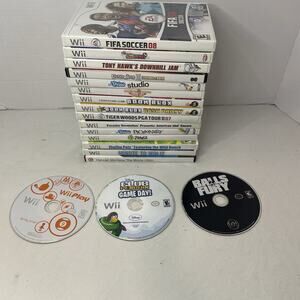 Wii Game Bundle Most Complete In Boxes-18 Games Total-tested Works